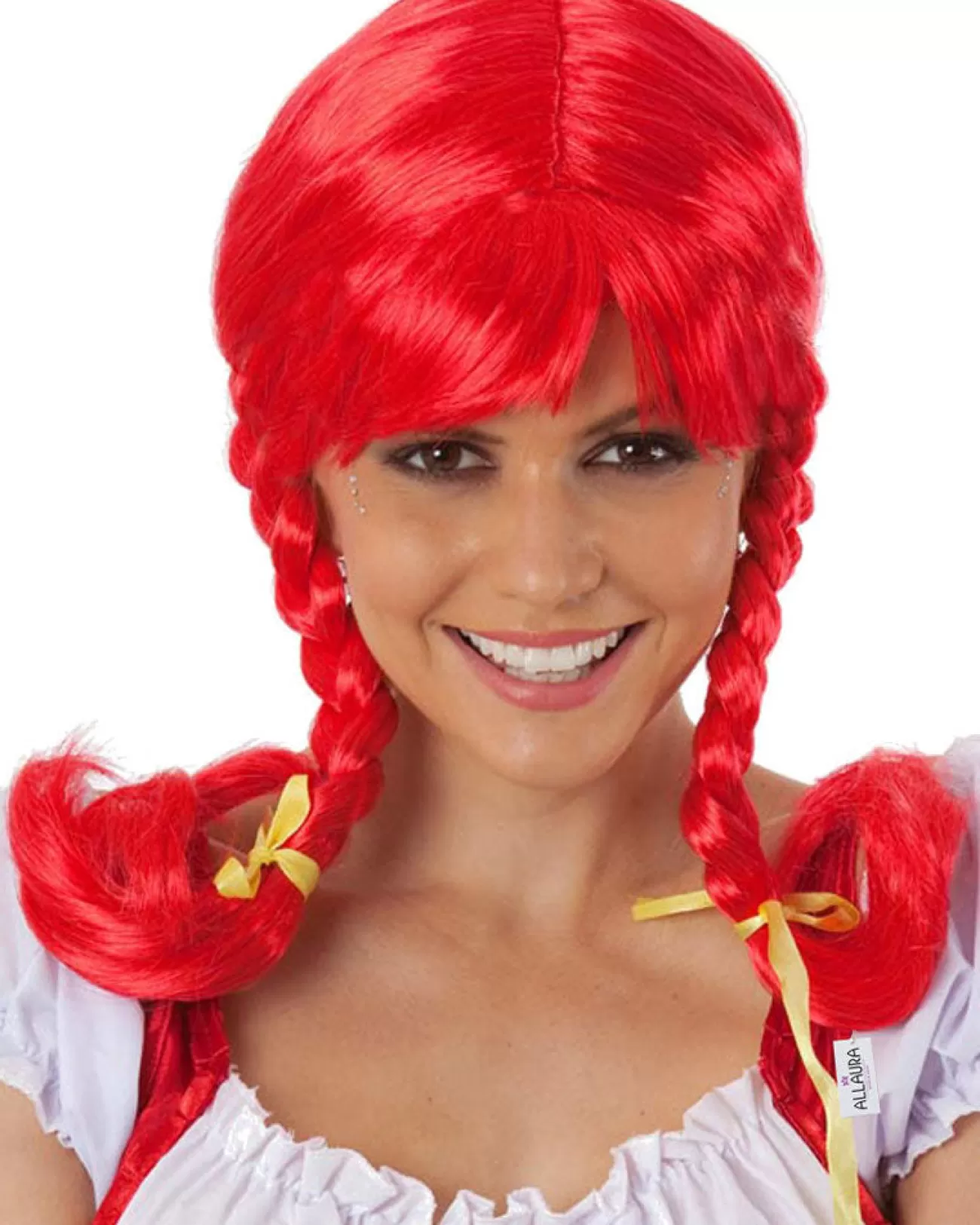 Allaura Wigs and Hair Red Plaits Wig> Halloween Accessories