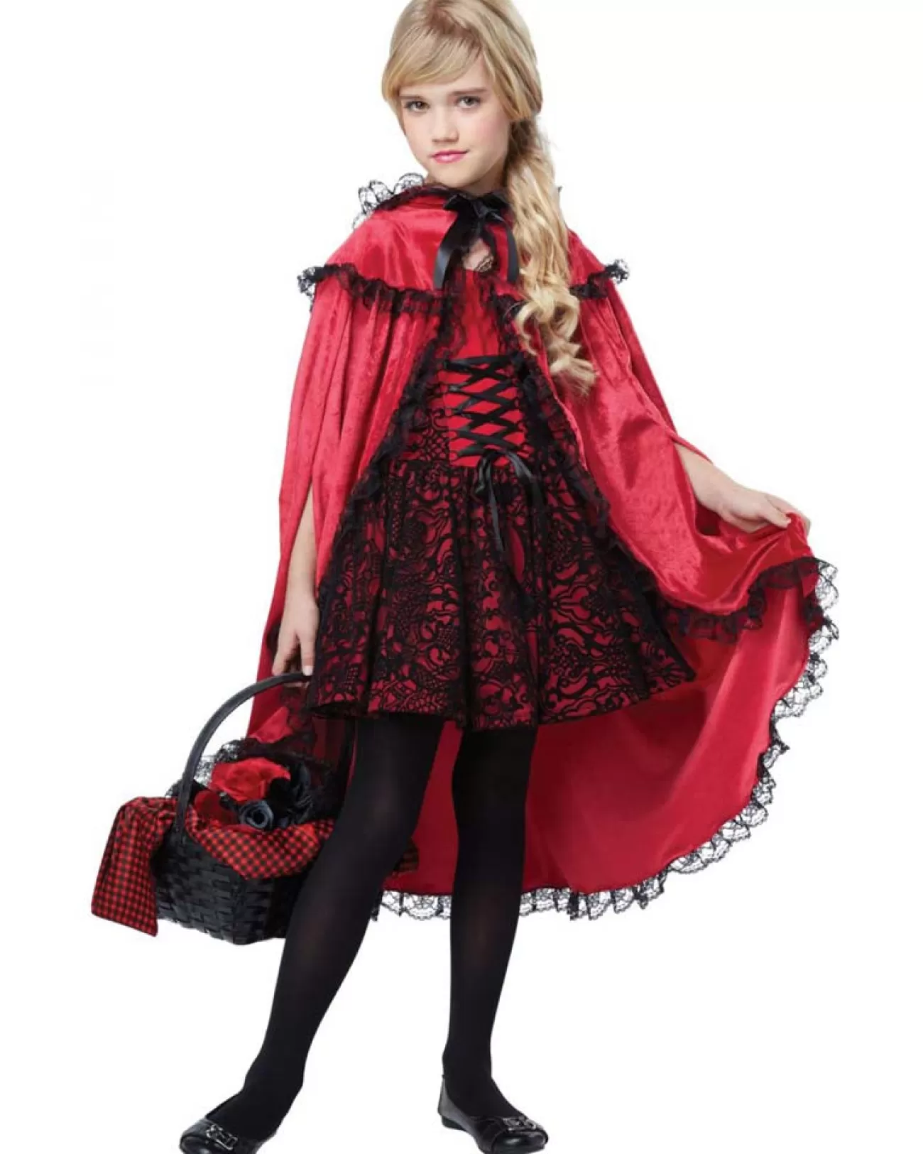 California Costumes Red Riding Hood Deluxe Girls Costume>Kids Kids Costumes