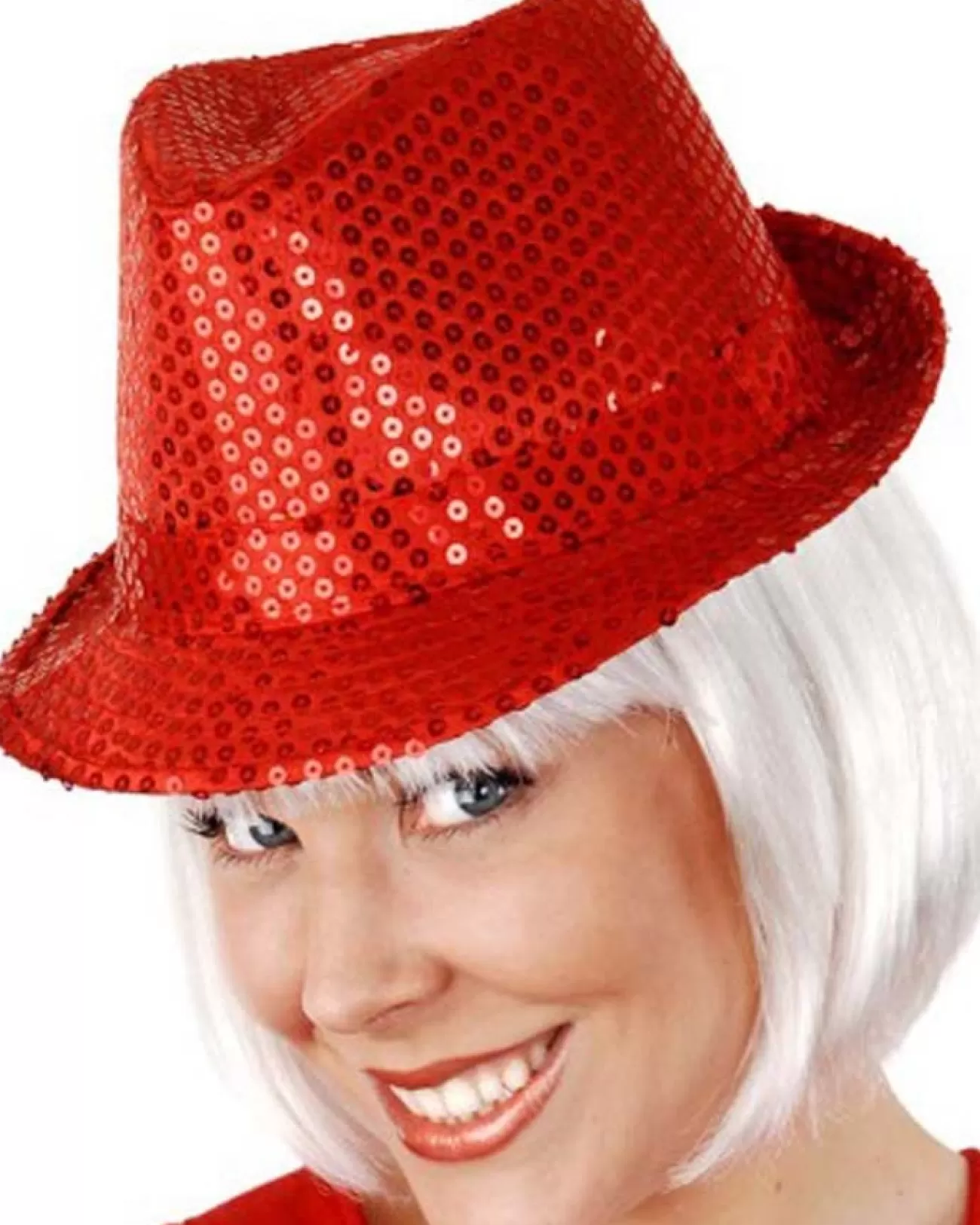 Tomfoolery Red Sequinned Hat> Halloween Hats