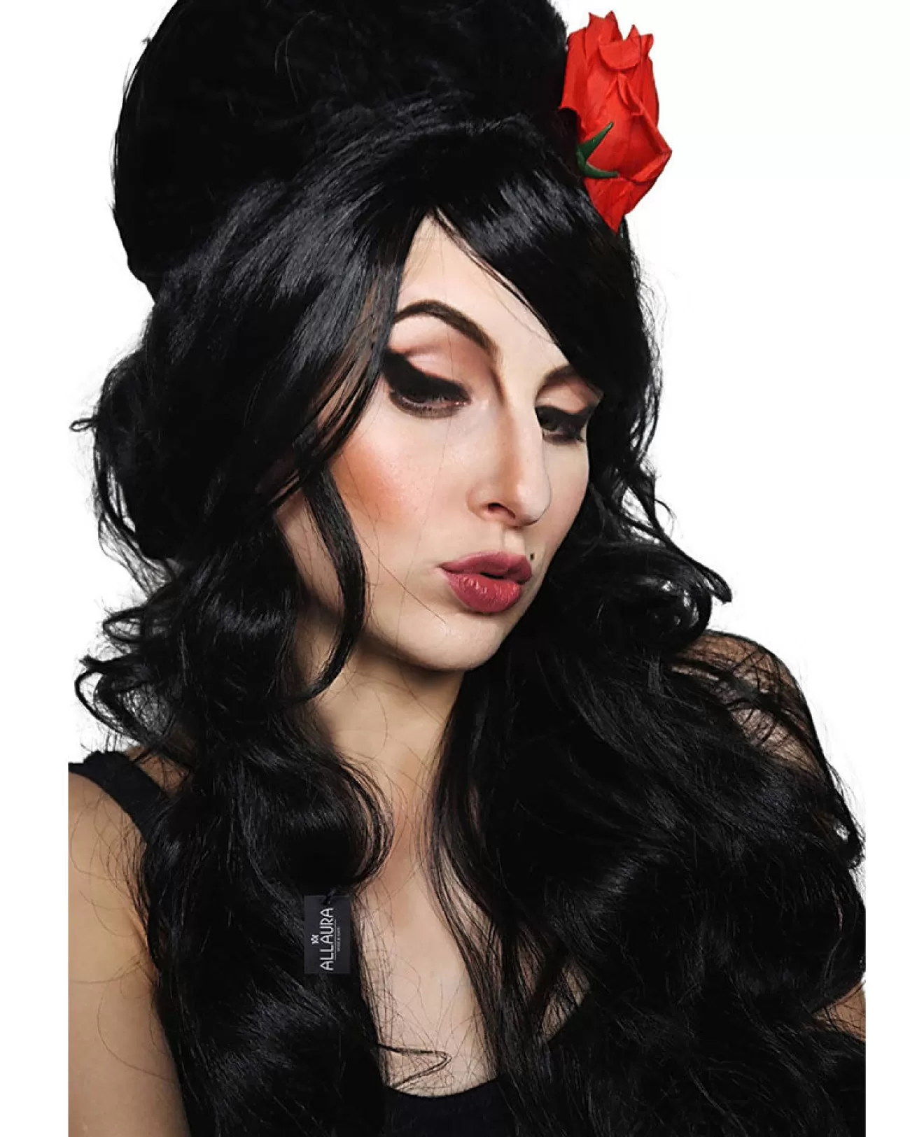 Allaura Wigs and Hair Rehab Beehive Deluxe Black Wig> Halloween Wigs