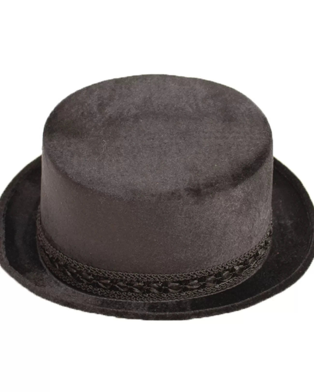 Tomfoolery Round Black Velvet Top Hat> Halloween Accessories