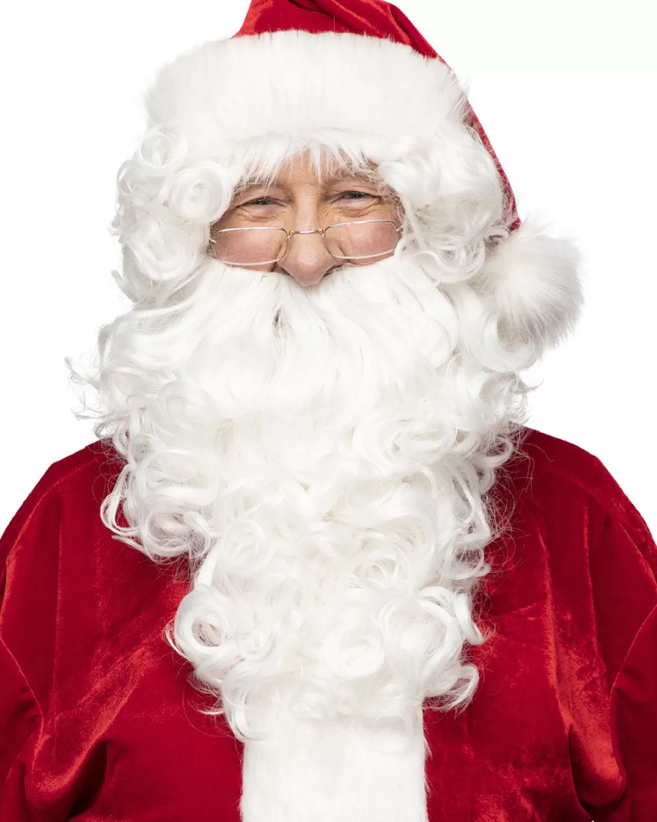 * Santa Deluxe Wig And Beard Set> Halloween Wigs