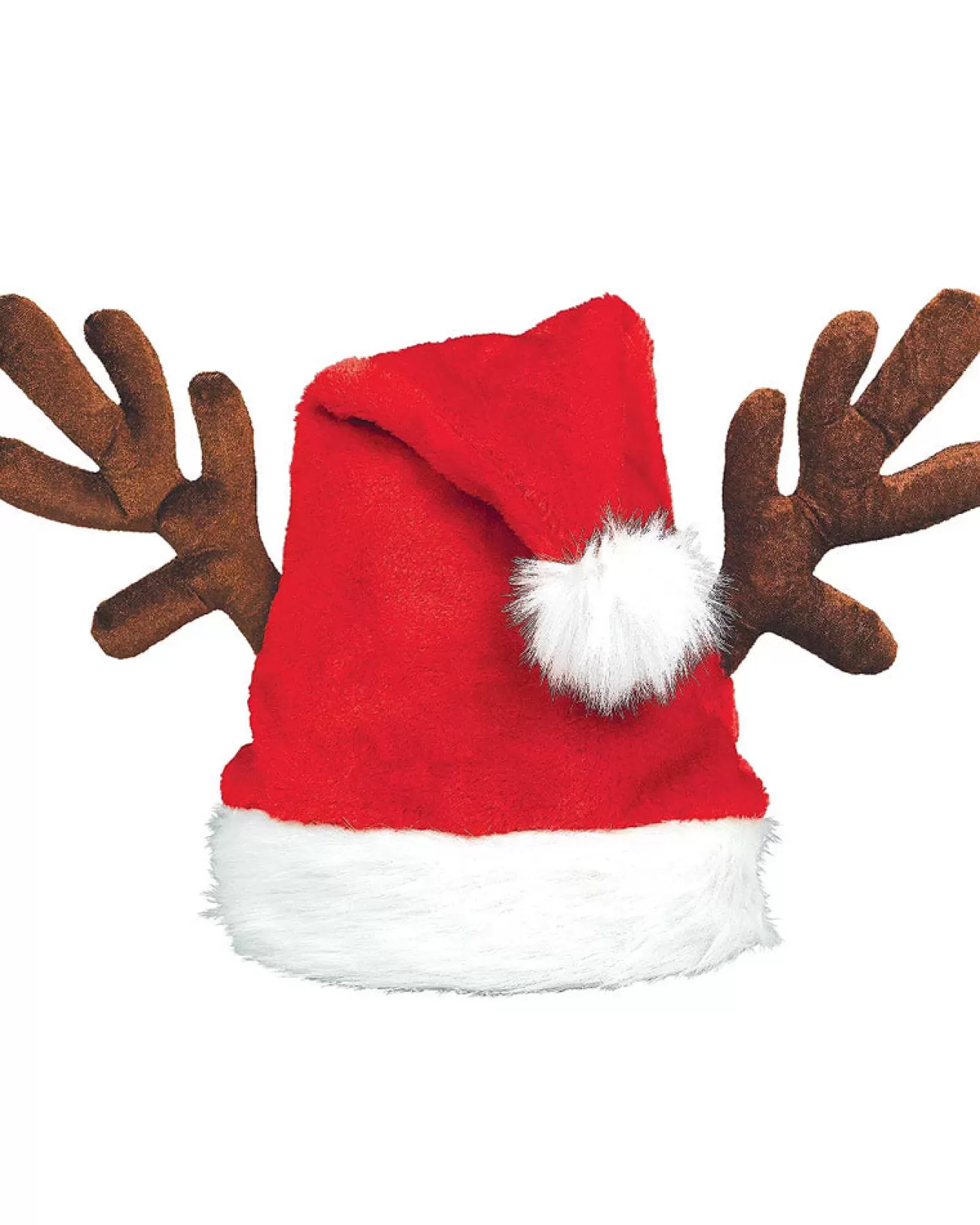 Amscan AU Santa Hat With Antlers> Halloween Hats