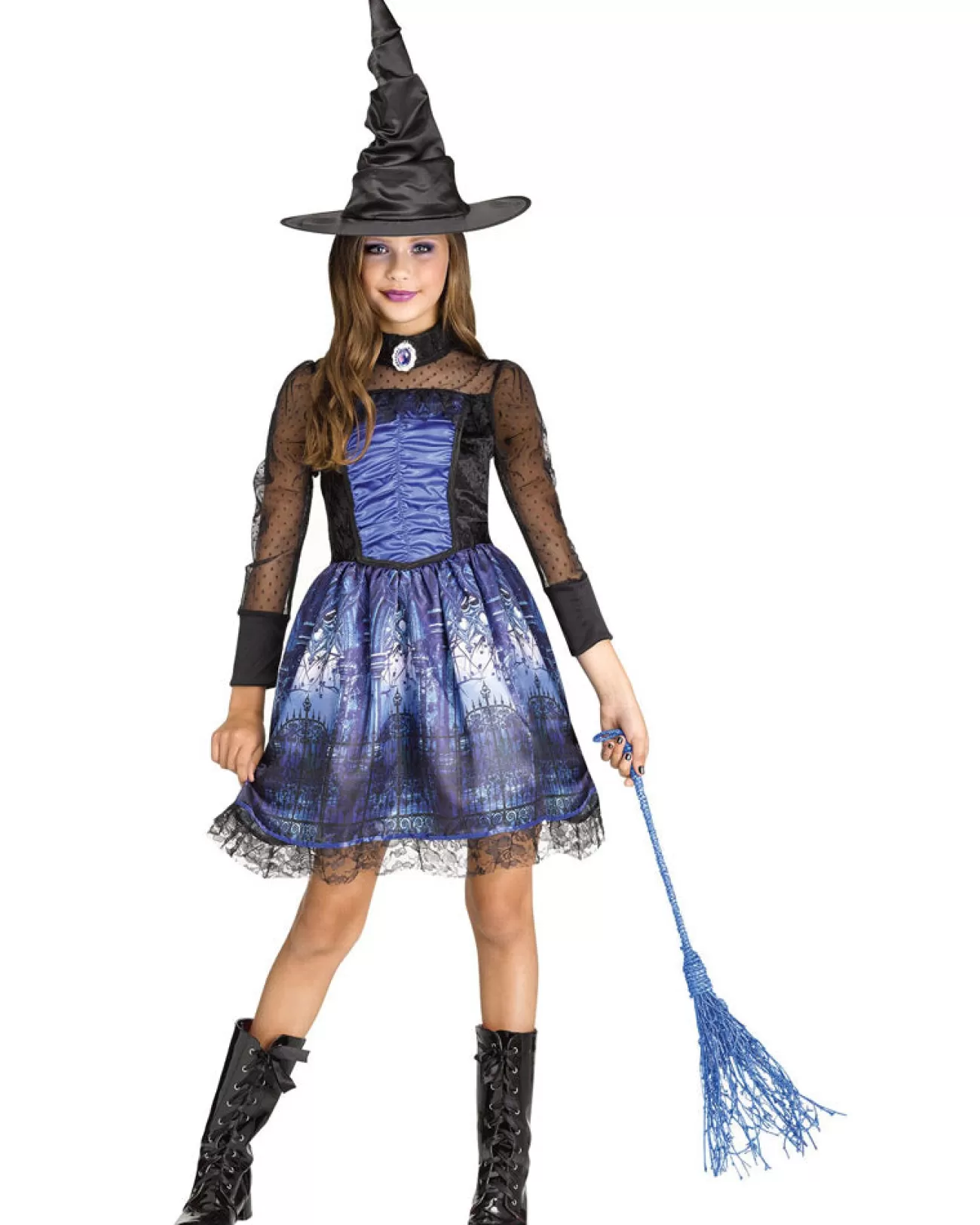 Fun World Sapphire Gothic Witch Girls Costume>Kids Kids Costumes