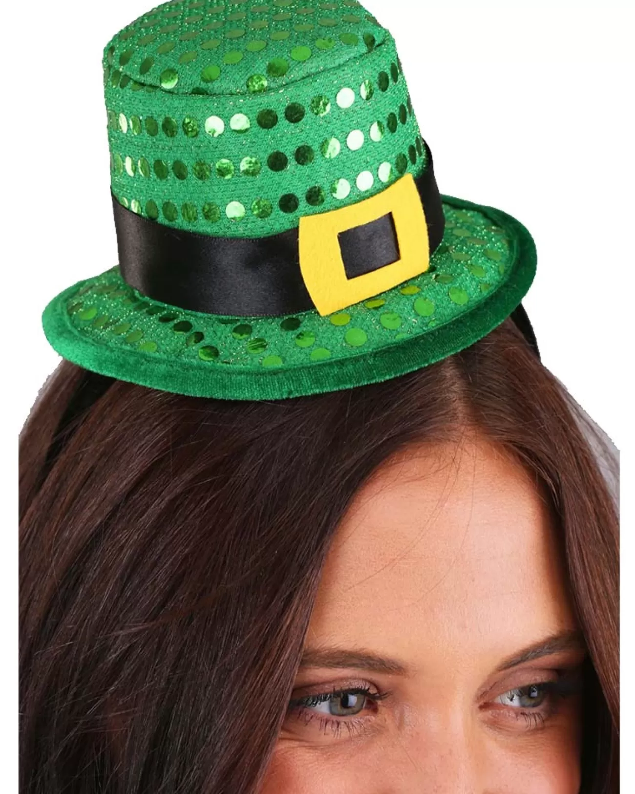 Elope Sequin Mini Leprechaun Hat Headband> Halloween Hats