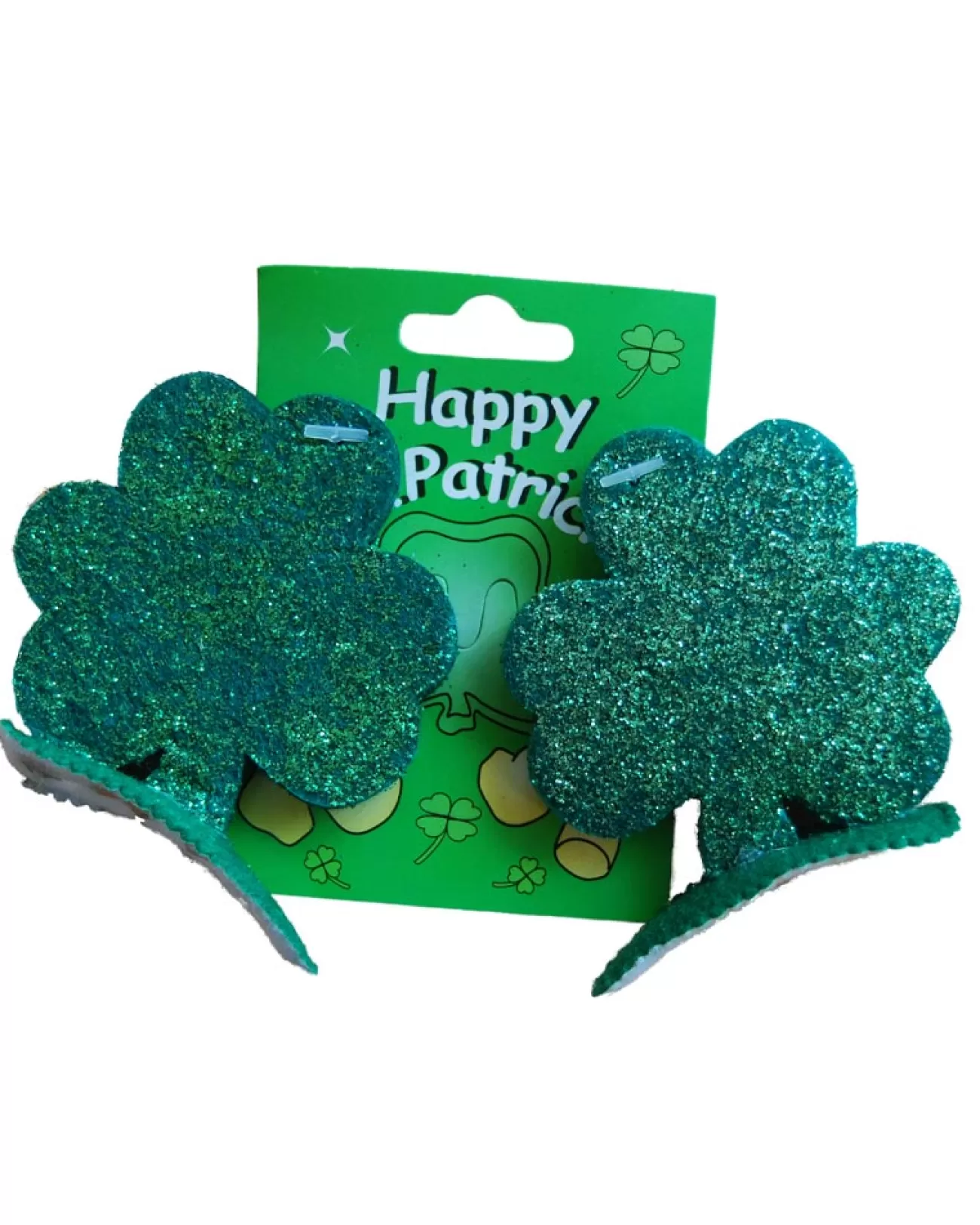 Sweidas Shamrock Glitter Hair Clips Pack Of 2> Halloween Hats