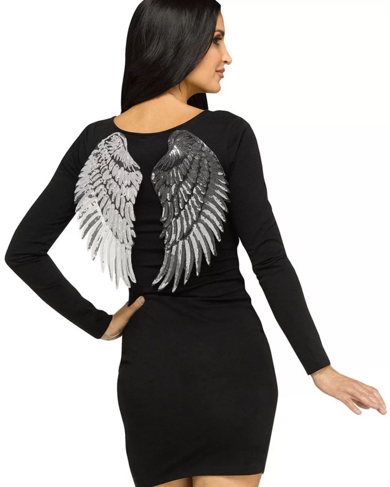 Fun World Silver Sequin Wings> Devils &Amp; Angels