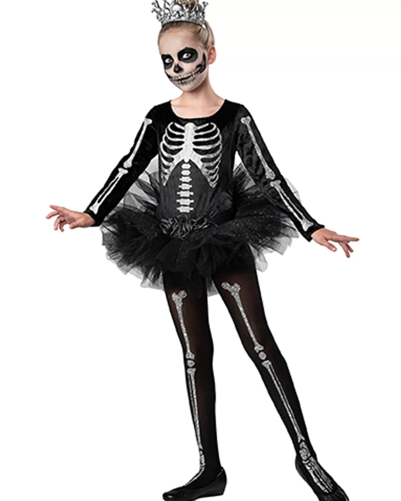 In Character Skeleton Ballerina Girls Costume>Kids Kids Costumes