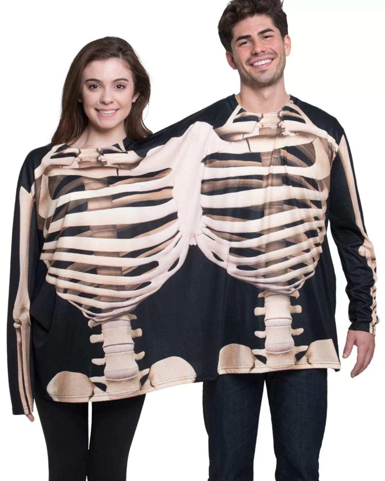 Creative Apparel Concepts Skeleton Faux Real Double Shirt>Men Men's Costumes