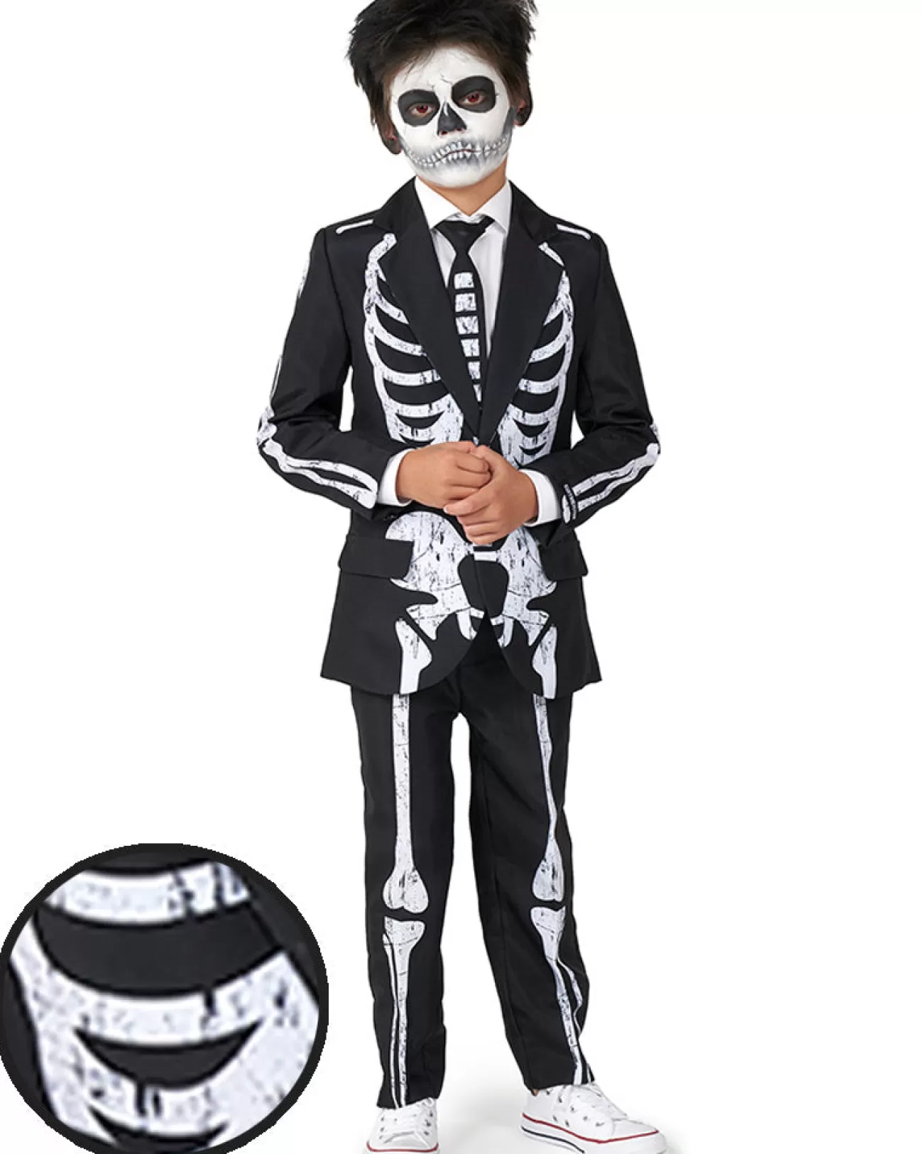 Opposuits Skeleton Grunge Boys Suitmeister>Kids Kids Costumes