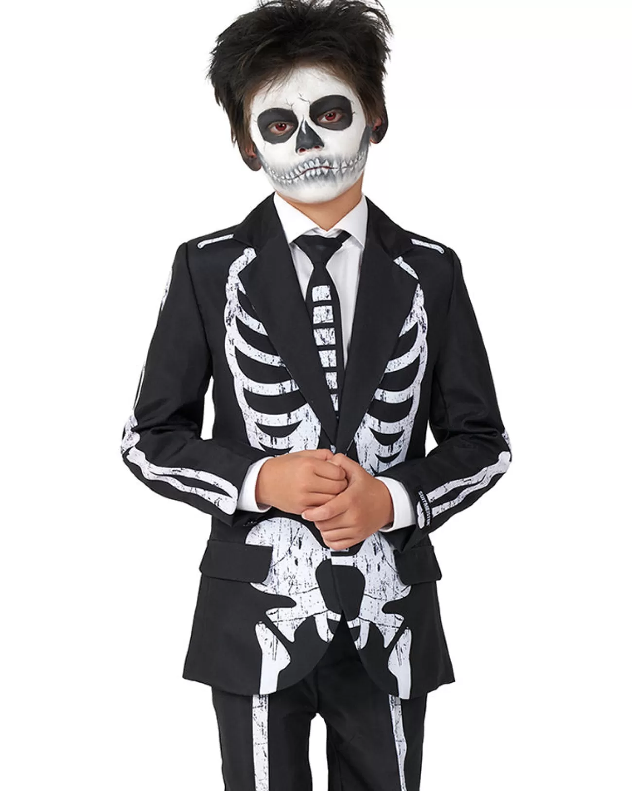 Opposuits Skeleton Grunge Boys Suitmeister>Kids Kids Costumes