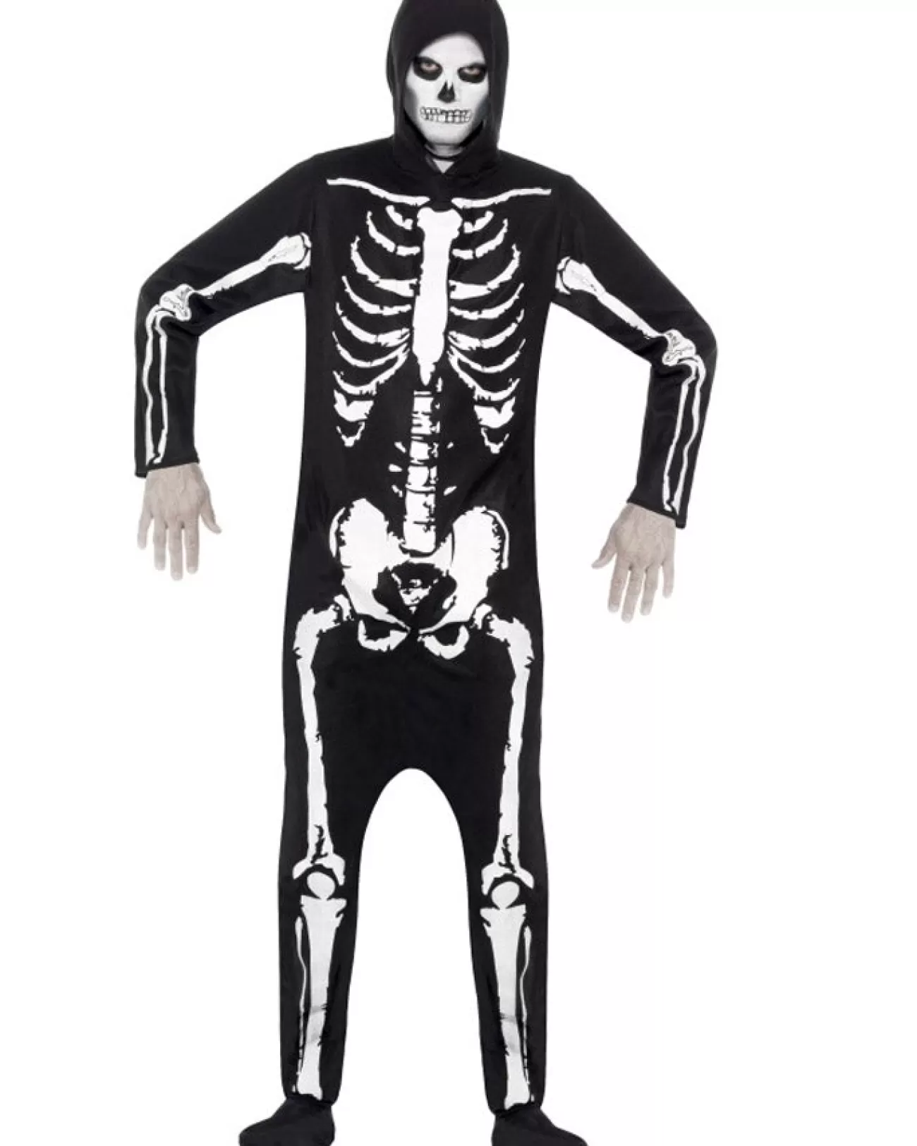 Smiffys Skeleton Jumpsuit Adult Costume>Men Men's Costumes