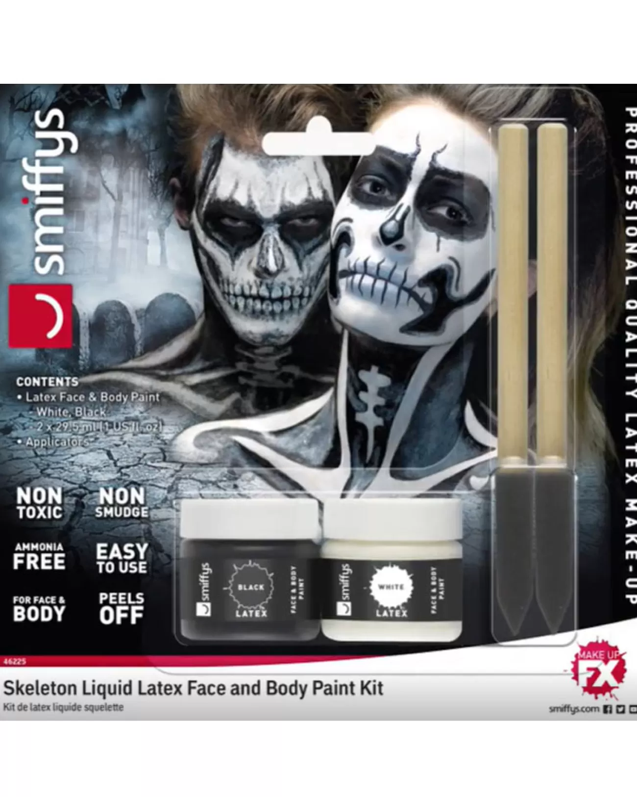 Smiffys Skeleton Liquid Latex Kit> Halloween Accessories