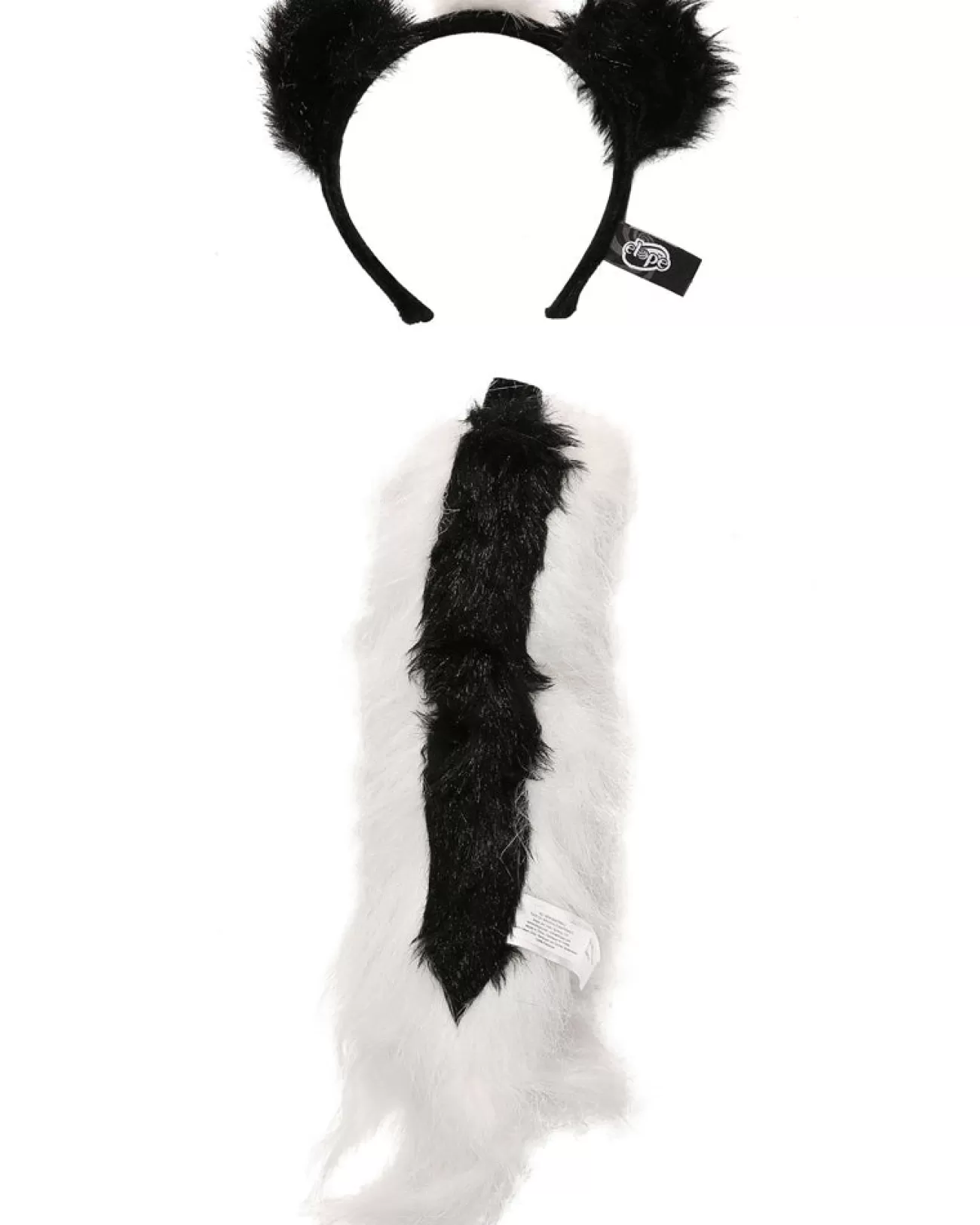 Elope Skunk Ears Headband And Tail Set> Halloween Hats