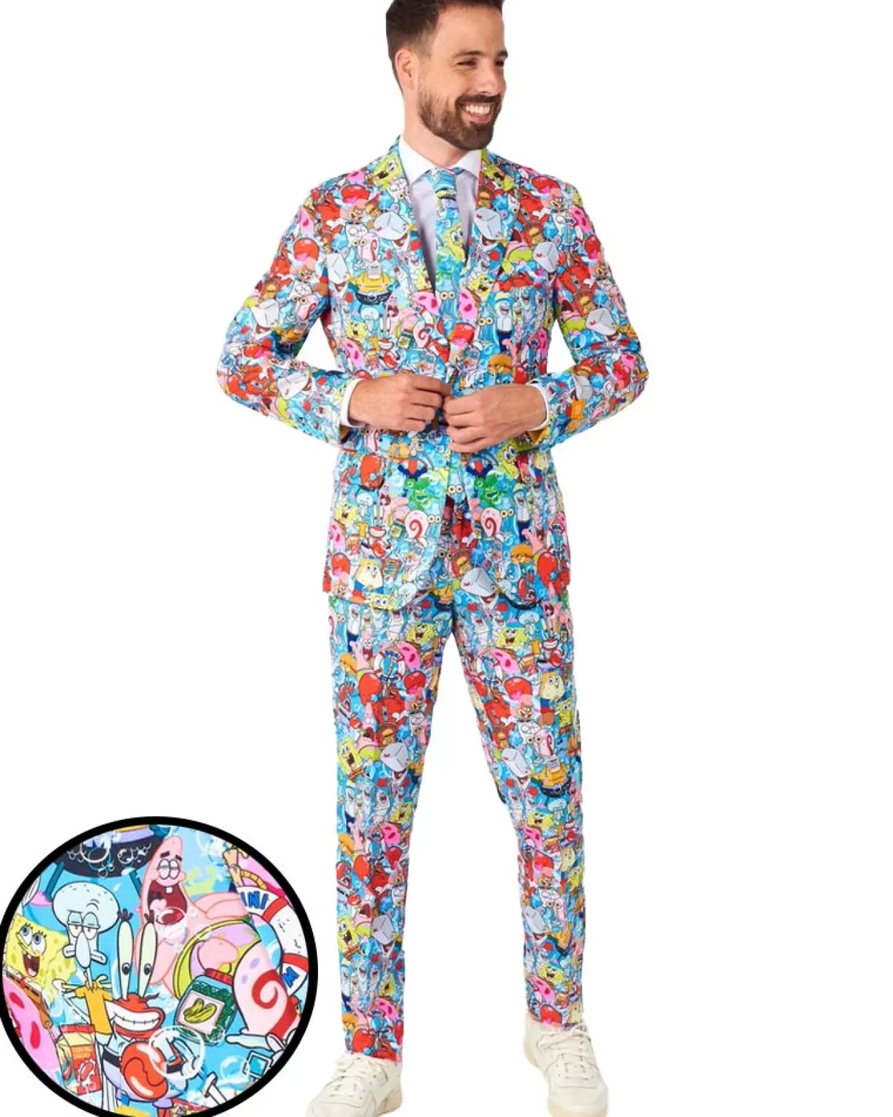 Opposuits Spongebob Frenzy Opposuit Premium Mens Suit> Opposuits