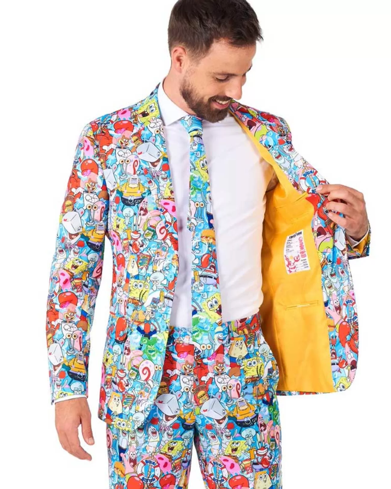 Opposuits Spongebob Frenzy Opposuit Premium Mens Suit> Opposuits