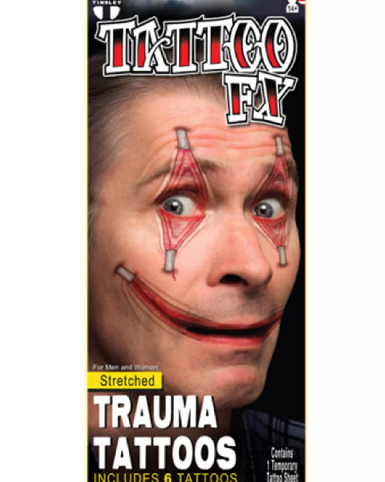 Tinsley Transfers Stretched Skin Fx Trauma Tattoo> Halloween Accessories