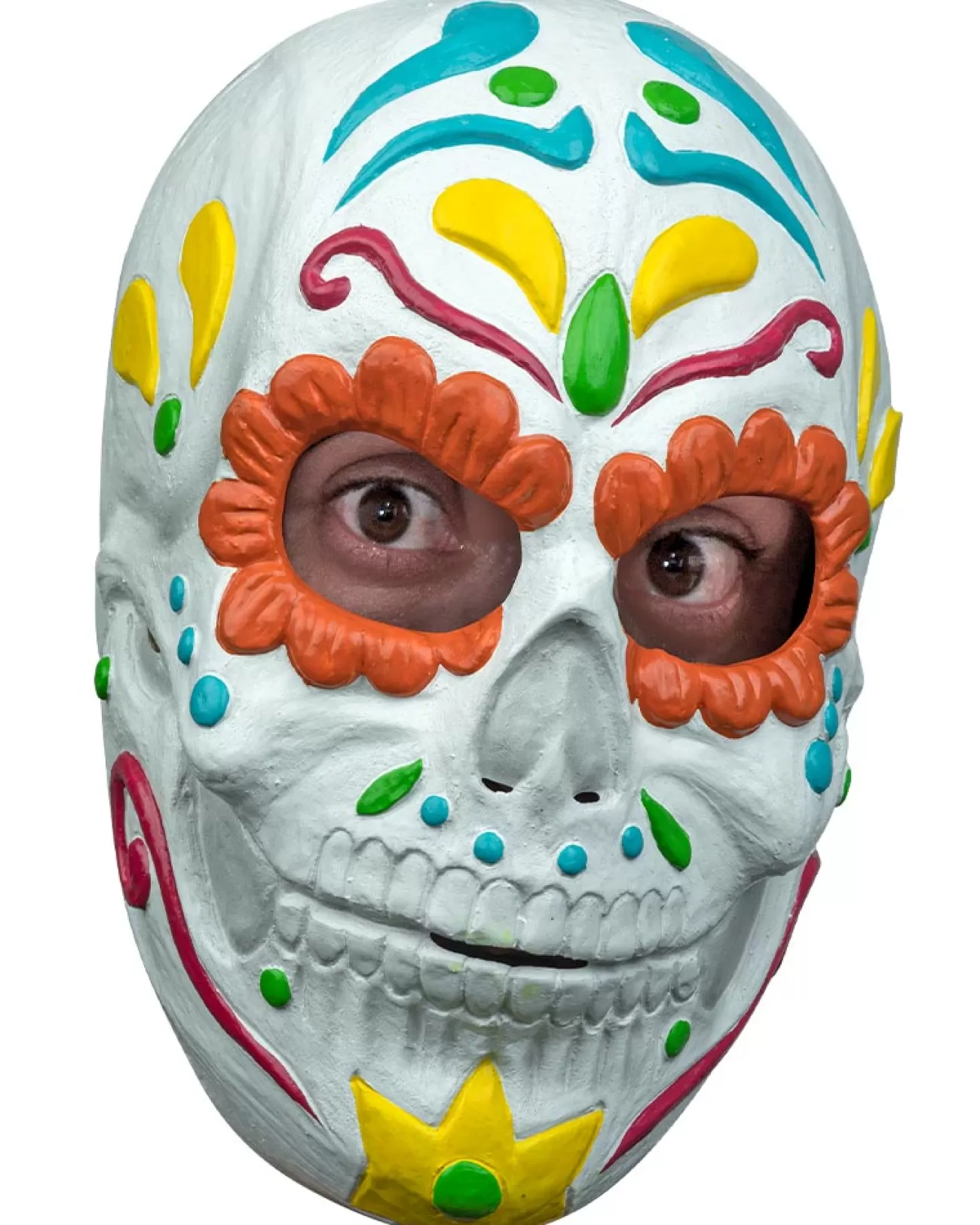 Ghoulish Productions Sugar Skull Deluxe Mask> Halloween Masks