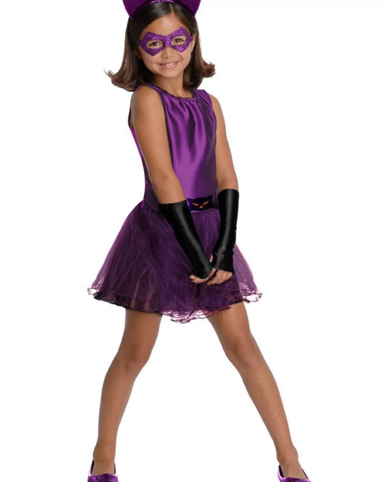 Rubies Super Villains Catwoman Tutu Girls Toddler Costume>Kids Kids Costumes