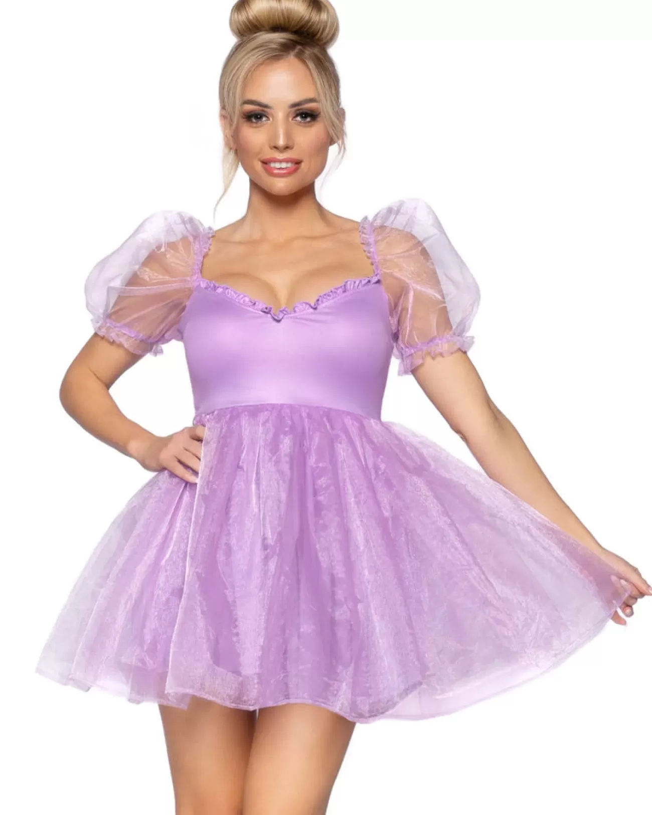 Leg Avenue Sweetheart Babydoll Lavender Womens Costume>Women Women's Costumes