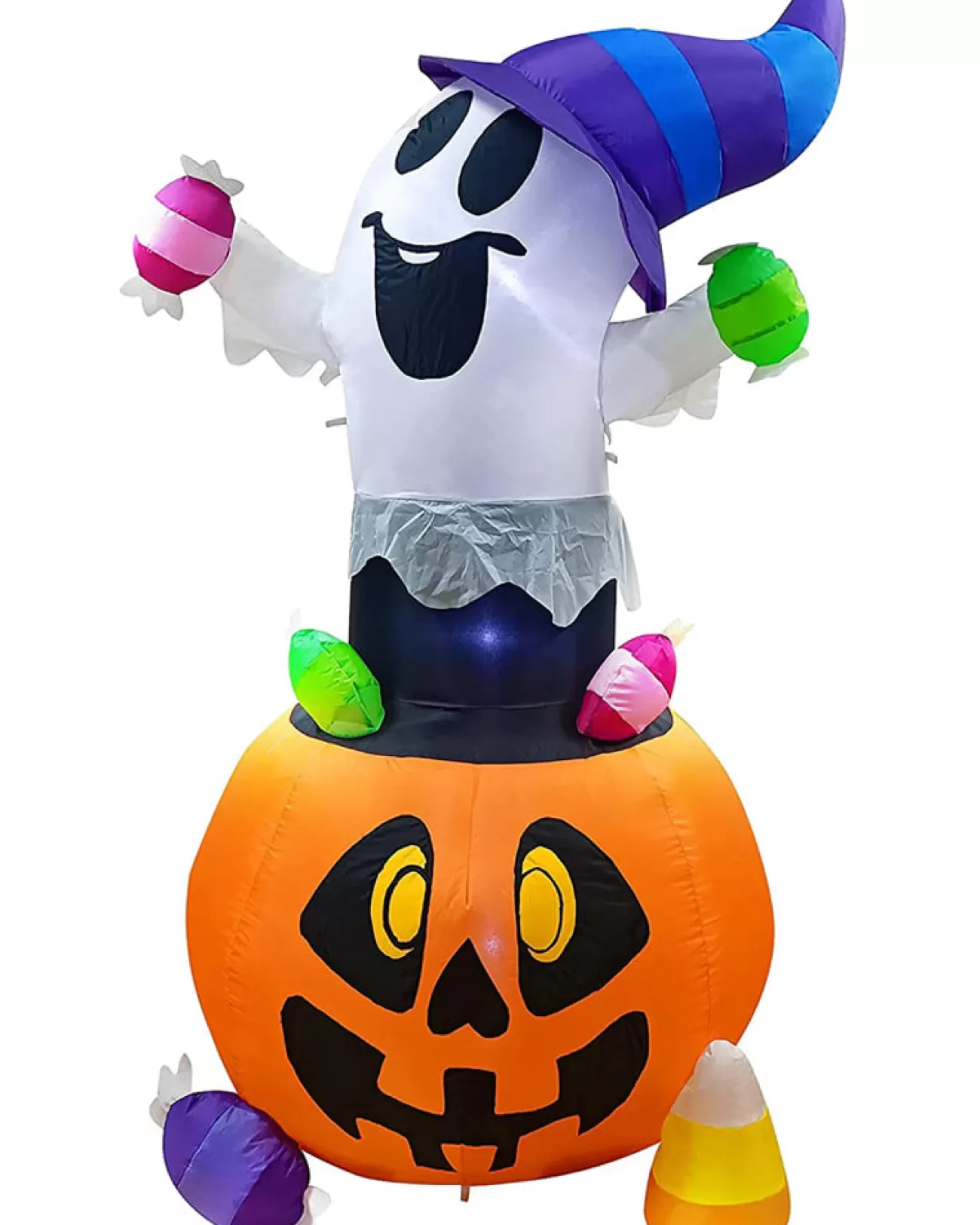 Joyin Tall Candy Ghost Lawn Inflatable 1.5M> Ghosts &Amp; Reapers