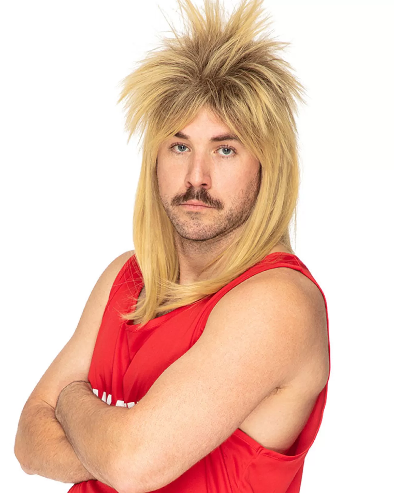 * The Cappa 80S Deluxe Super Mullet Wig> Halloween Wigs