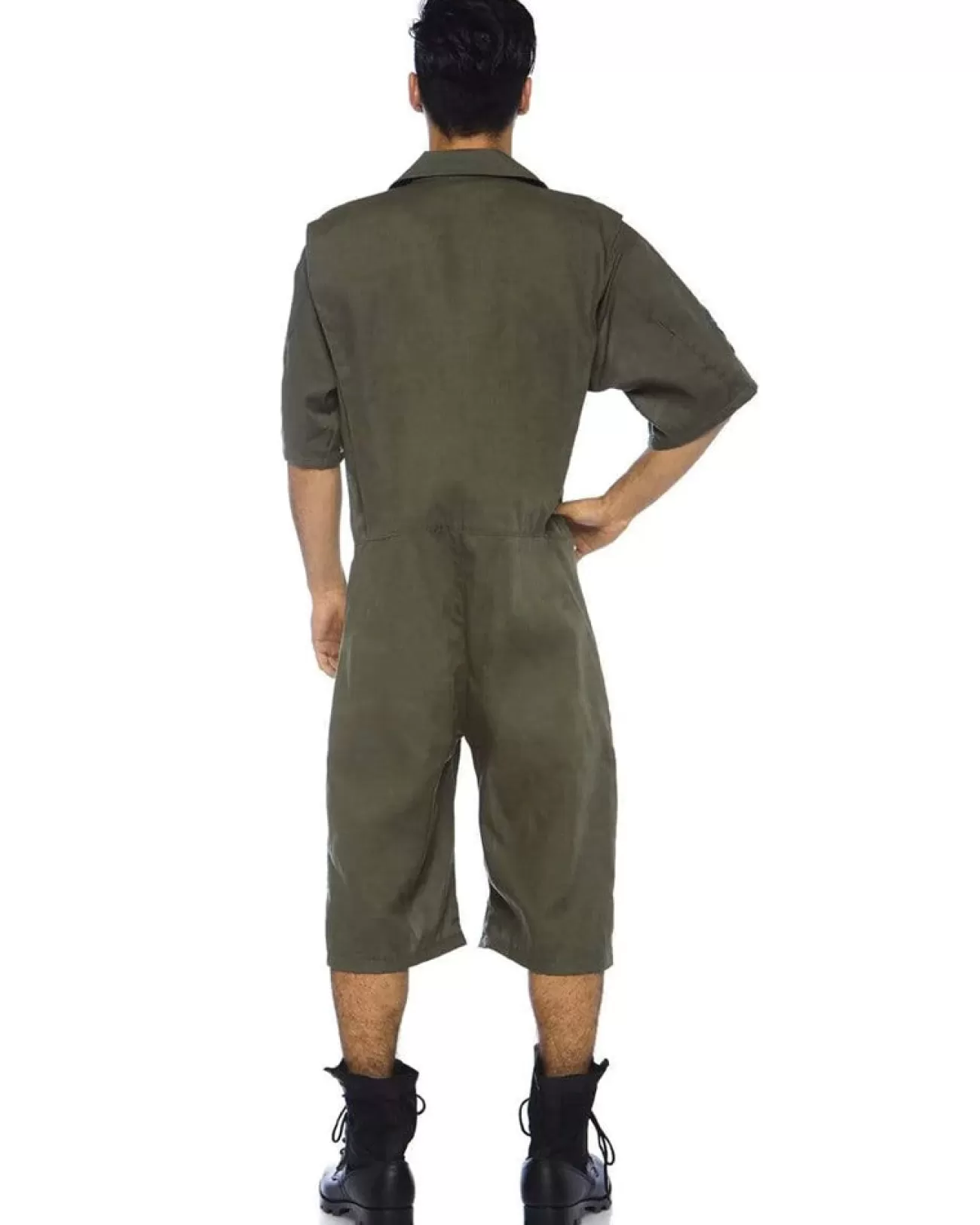 Leg Avenue Top Gun Board Short Flight Suit Mens Costume>Men Men's Costumes