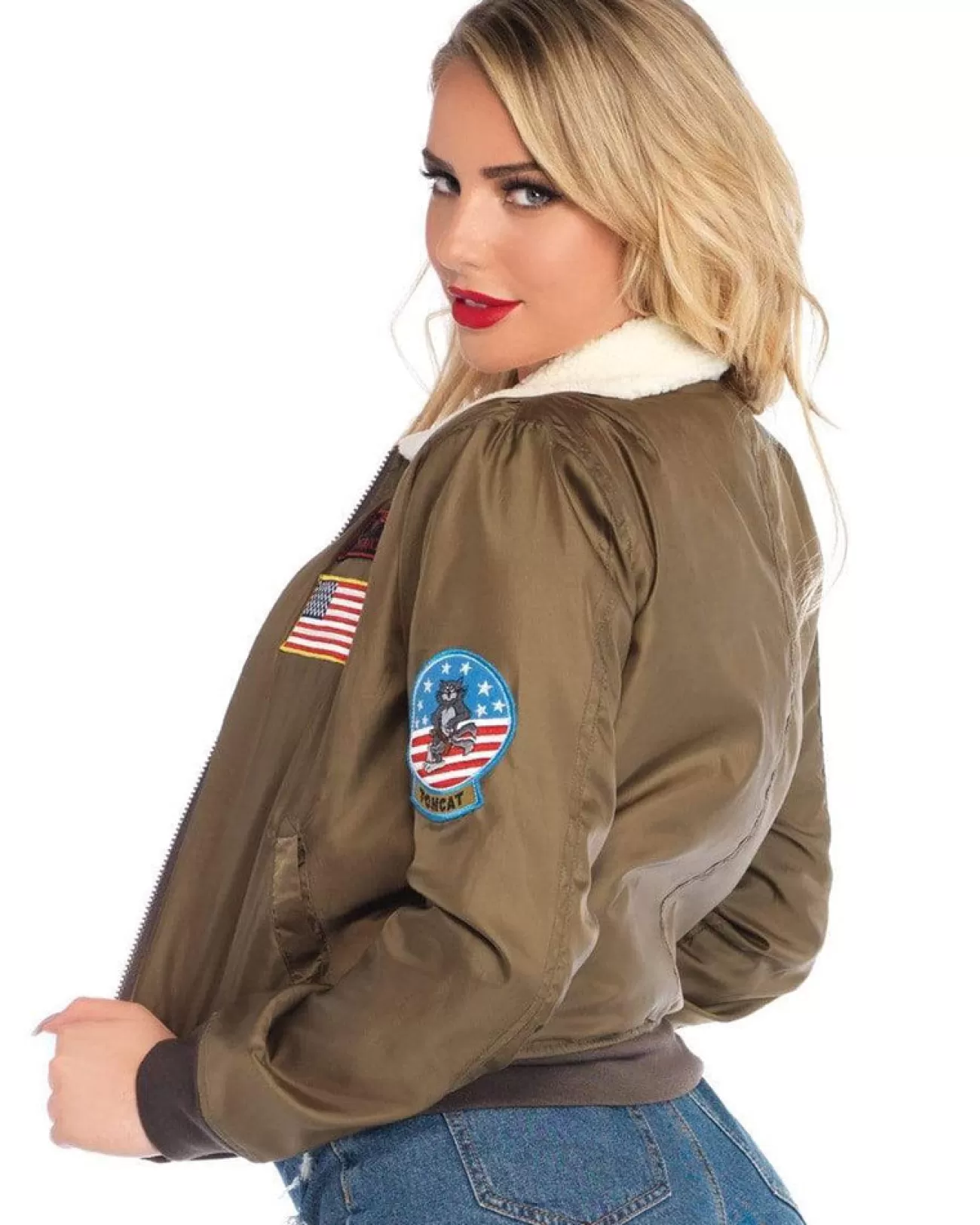 Leg Avenue Top Gun Sexy Womens Deluxe Bomber Jacket>Women Women's Costumes