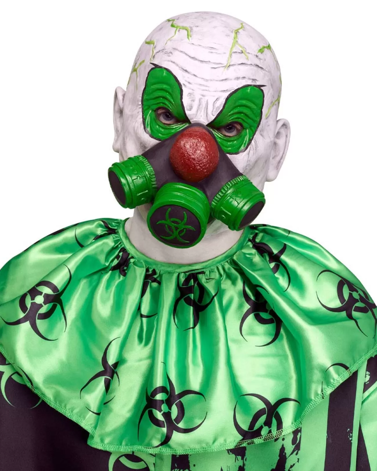 Fun World Toxic Clown Latex Mask> Halloween Masks