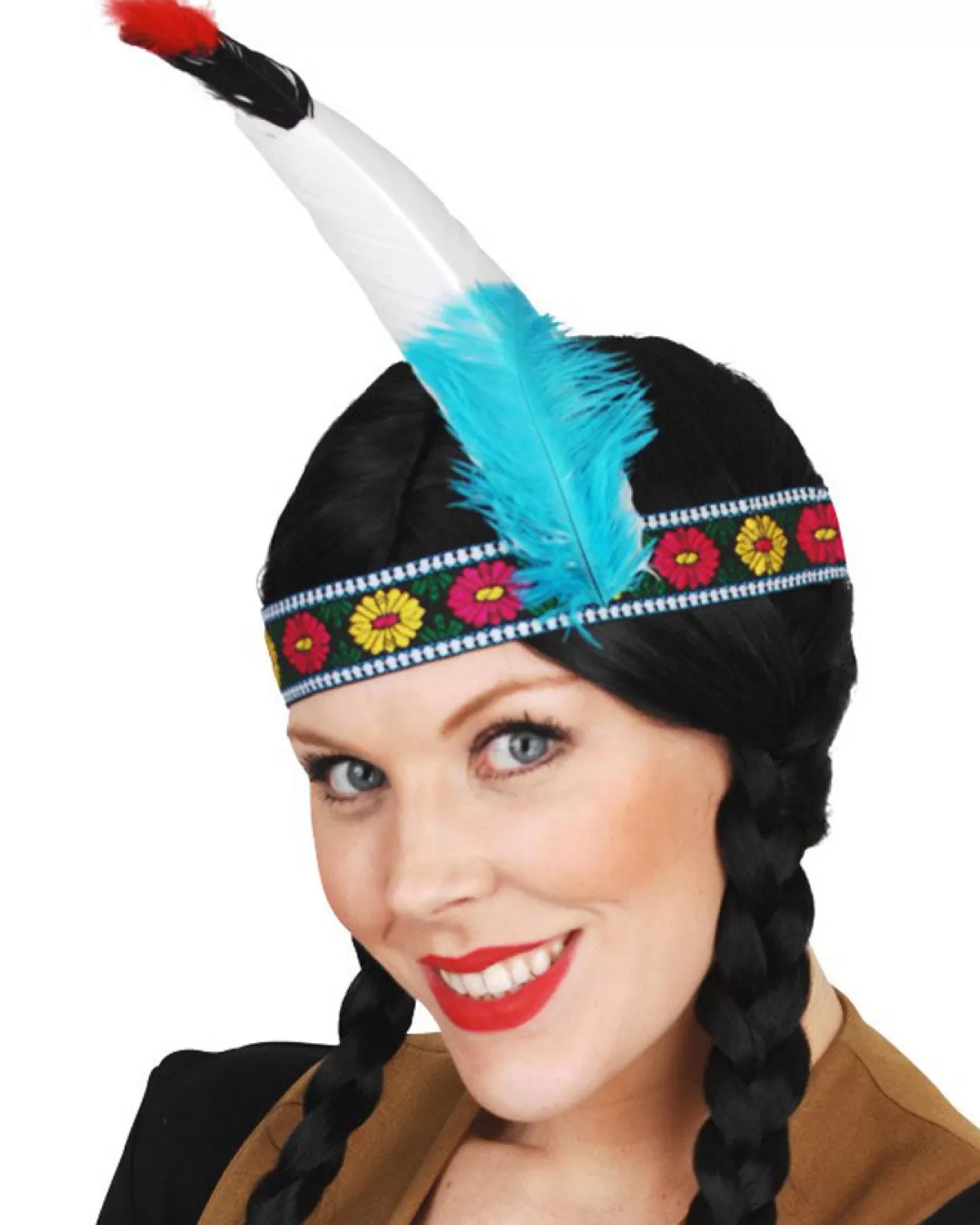 Tomfoolery Tribal Headband With Single Feather> Halloween Hats