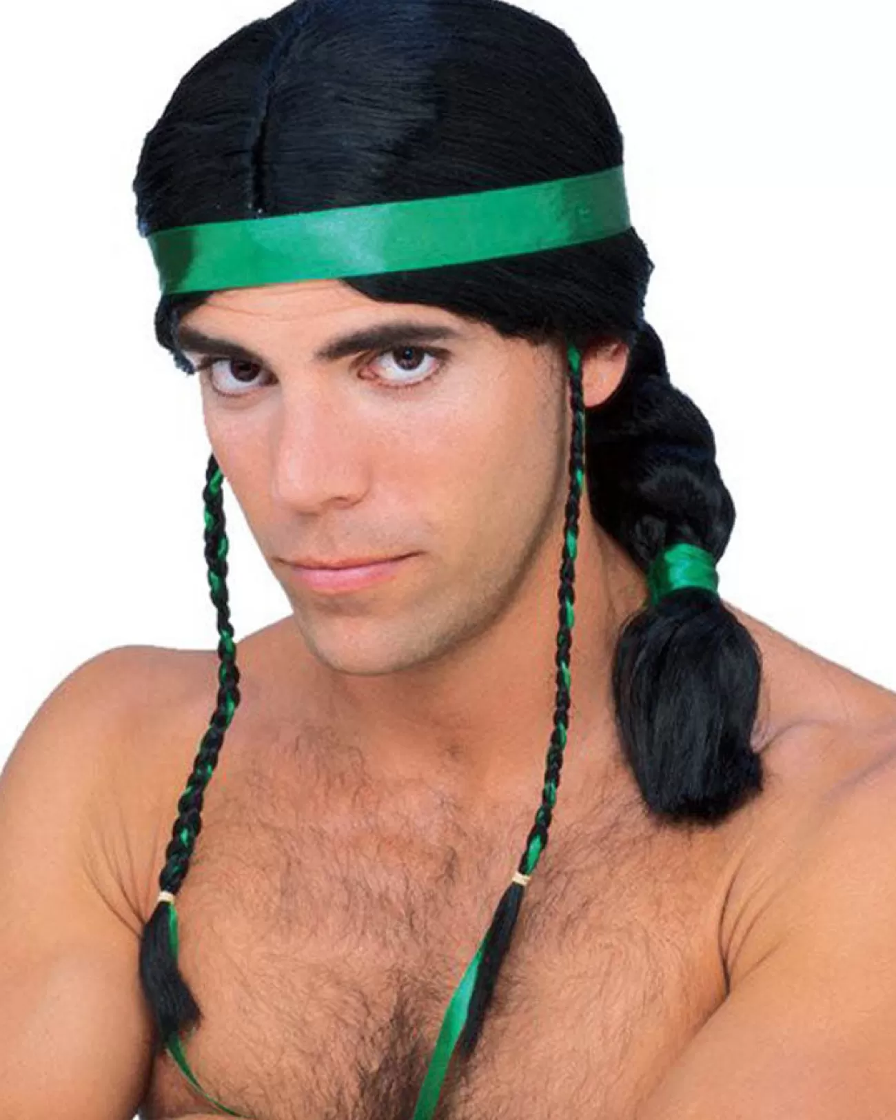 Rubies Tribal Male Black Wig> Halloween Wigs