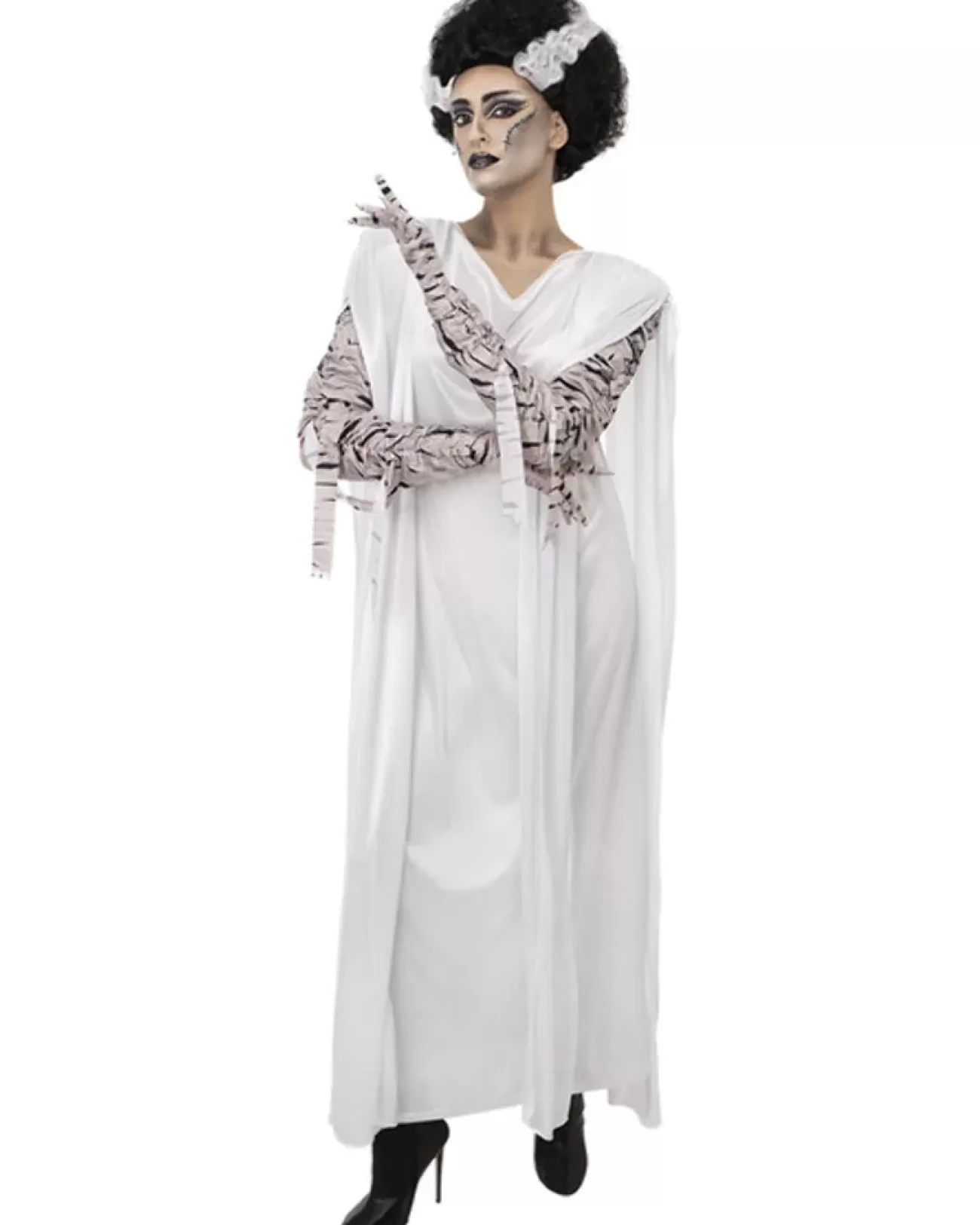 Smiffys Universal Studios Monsters Bride Of Frankenstein Womens Costume> Horror Movies