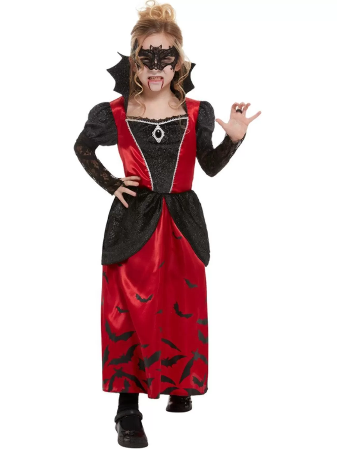 Smiffys Vampire Girls Costume With Eyemask>Kids Kids Costumes