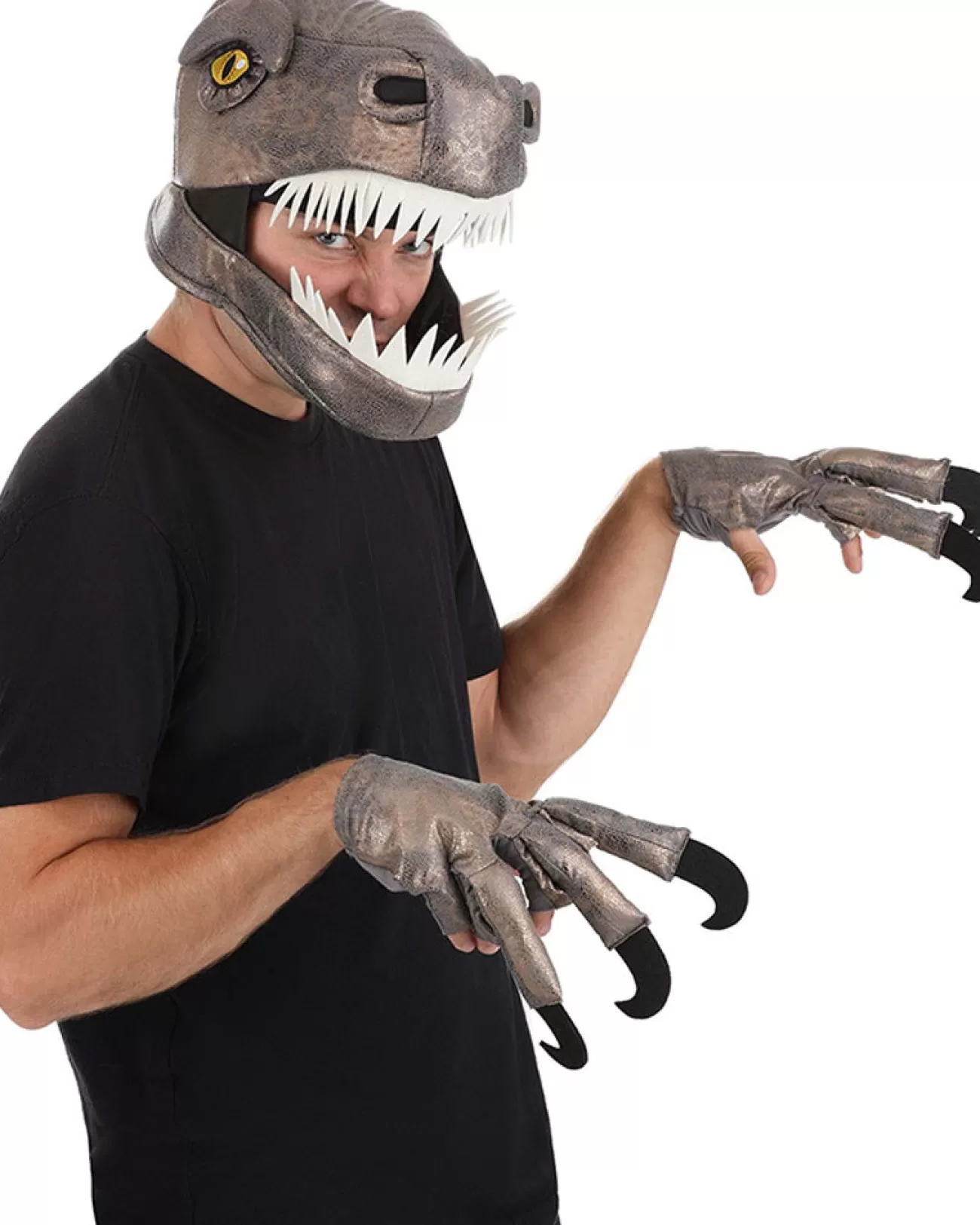 Elope Velociraptor Jawesome Hat And Gloves Set> Halloween Hats