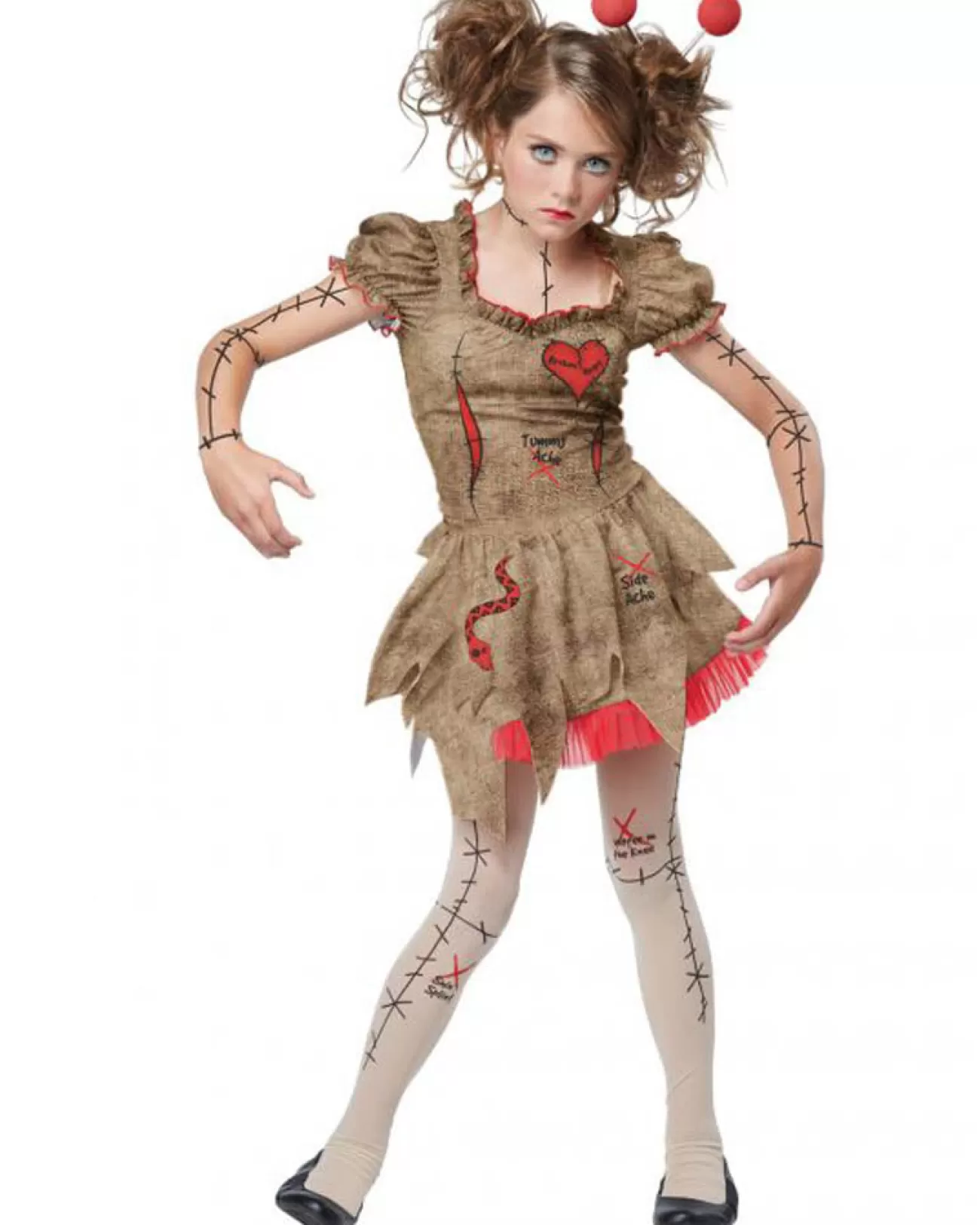 California Costumes Voodoo Dolly Tween Girls Costume>Kids Kids Costumes