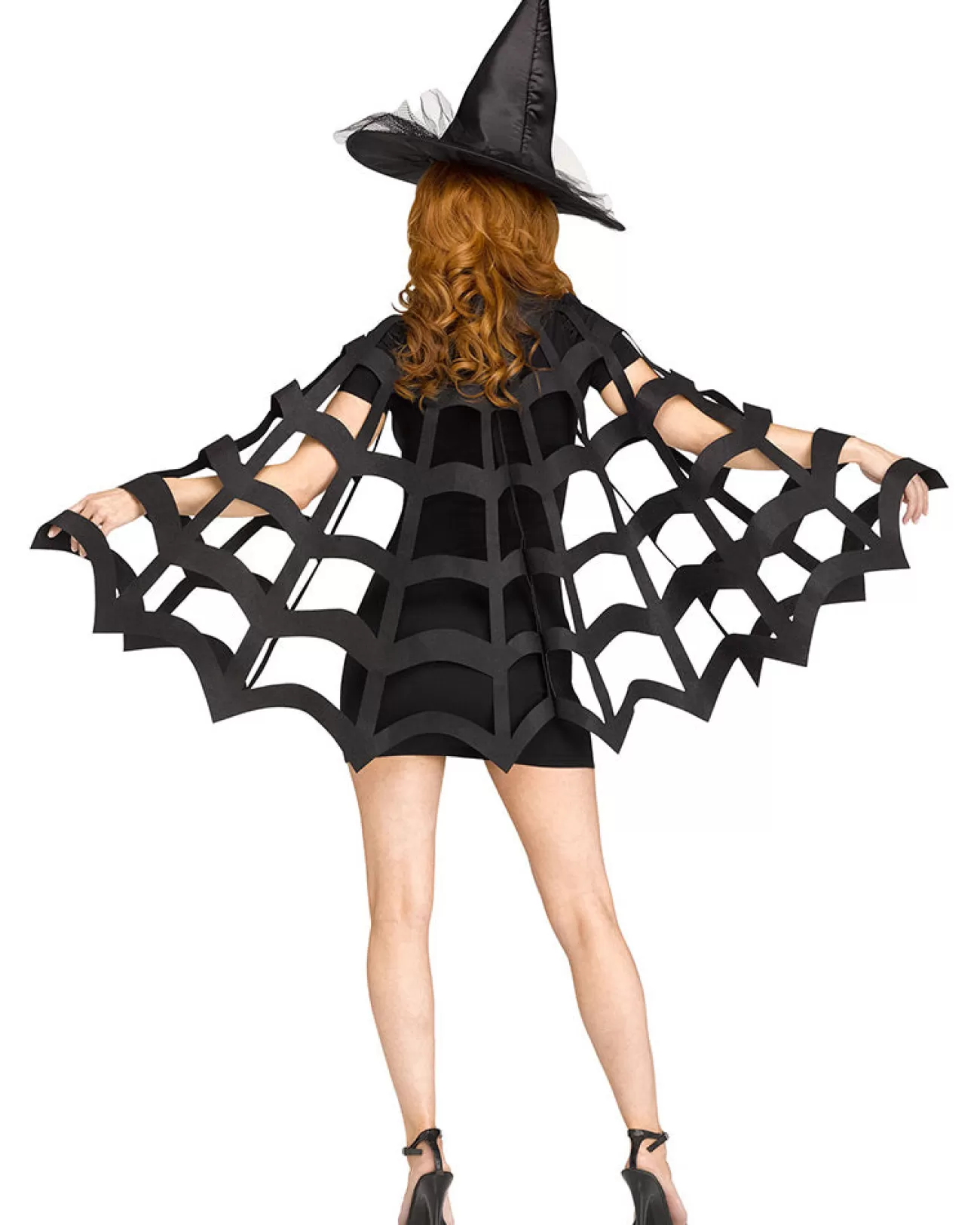 Fun World Web Cut Capelet> Halloween Accessories