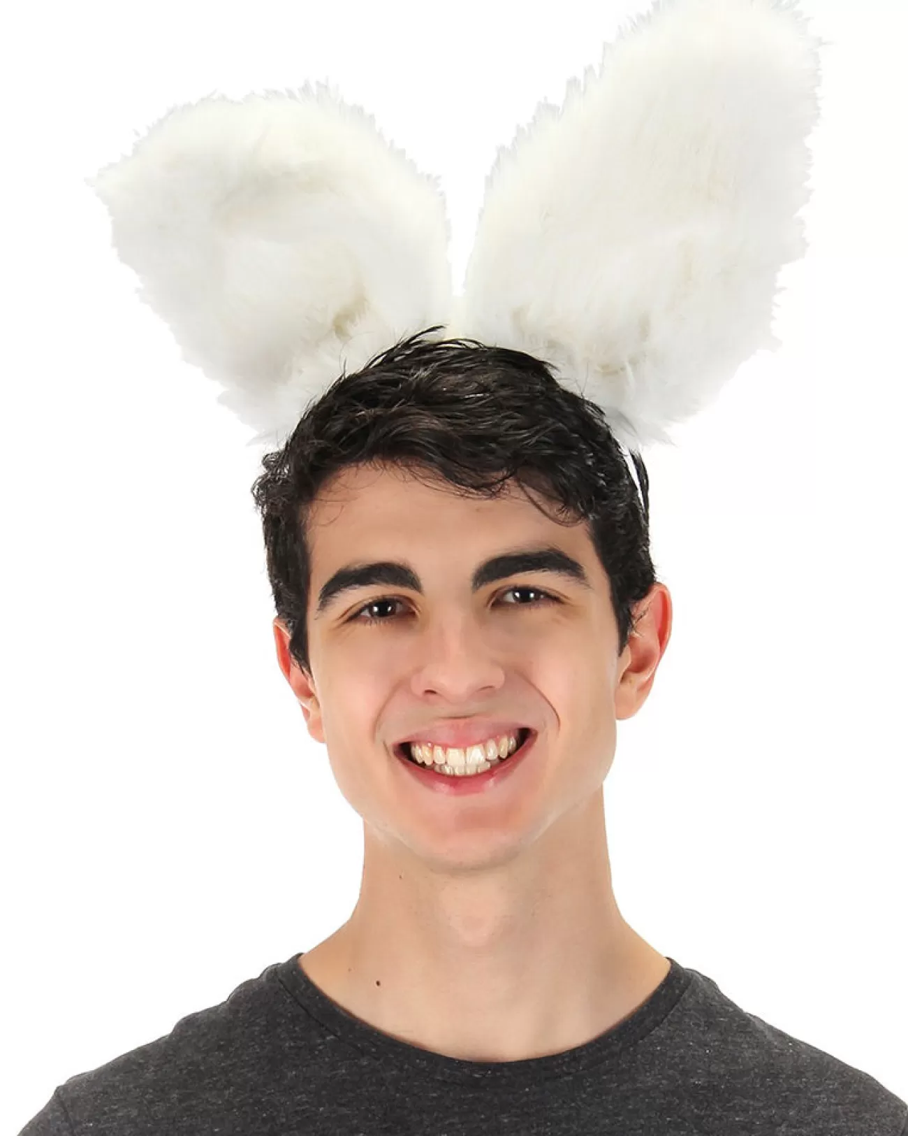 Elope White Bendy Bunny Ears Headband> Halloween Hats