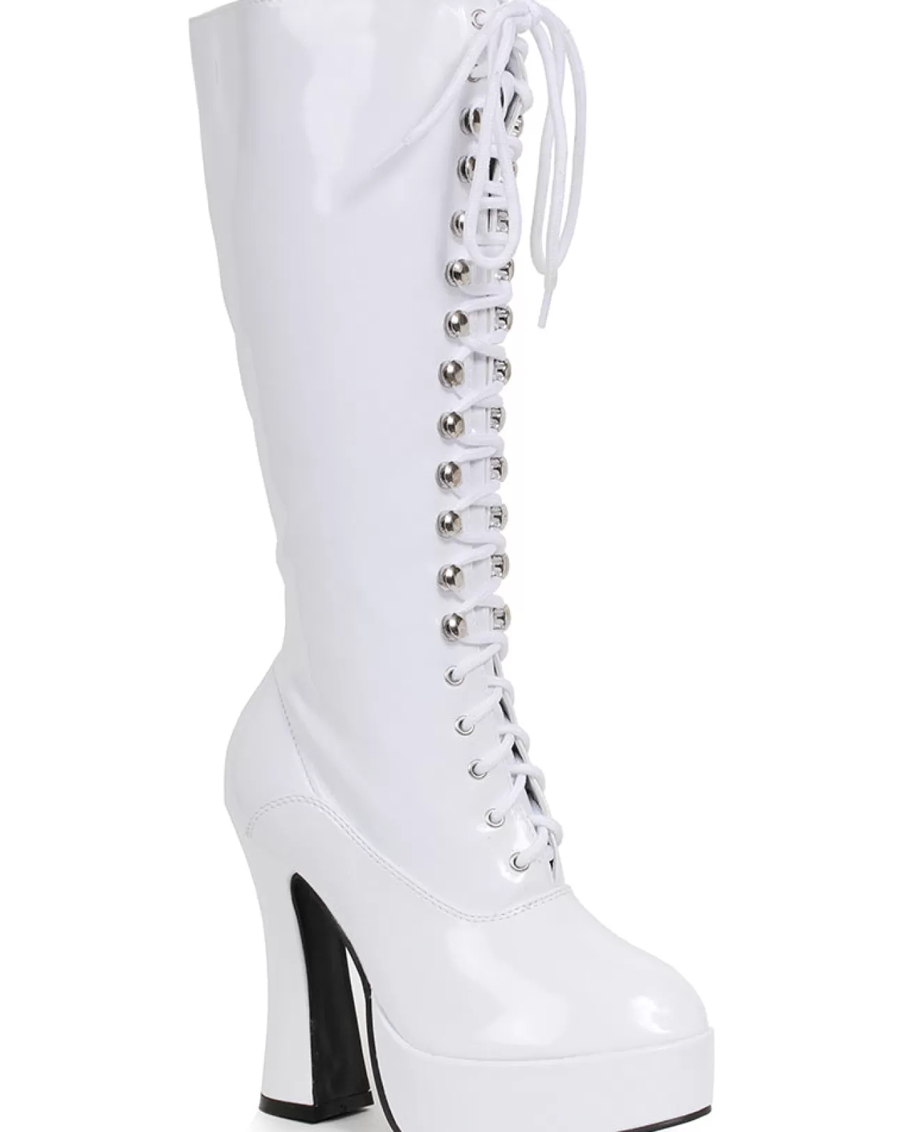 Ellie Shoes White Easy Lace Knee High Womens Boots> Saints &Amp; Sinners