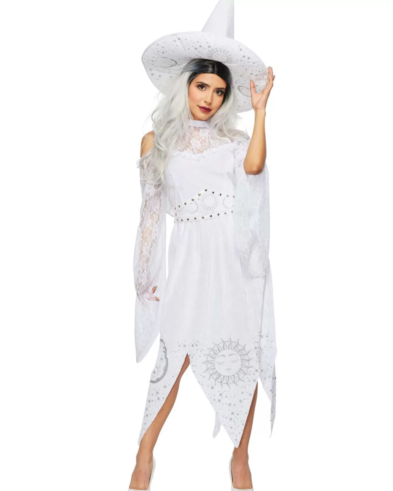 Seeing Red White Mystic Witch Womens Costume>Women Women's Costumes