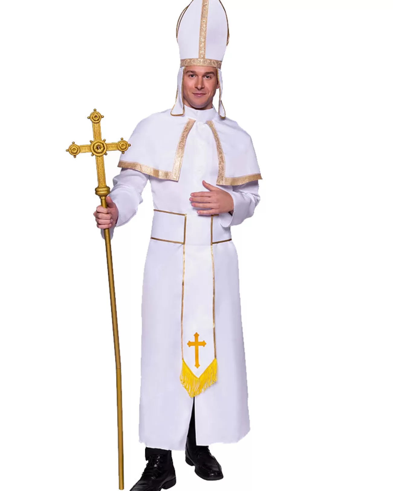 Leg Avenue White Pope Mens Costume> Saints &Amp; Sinners