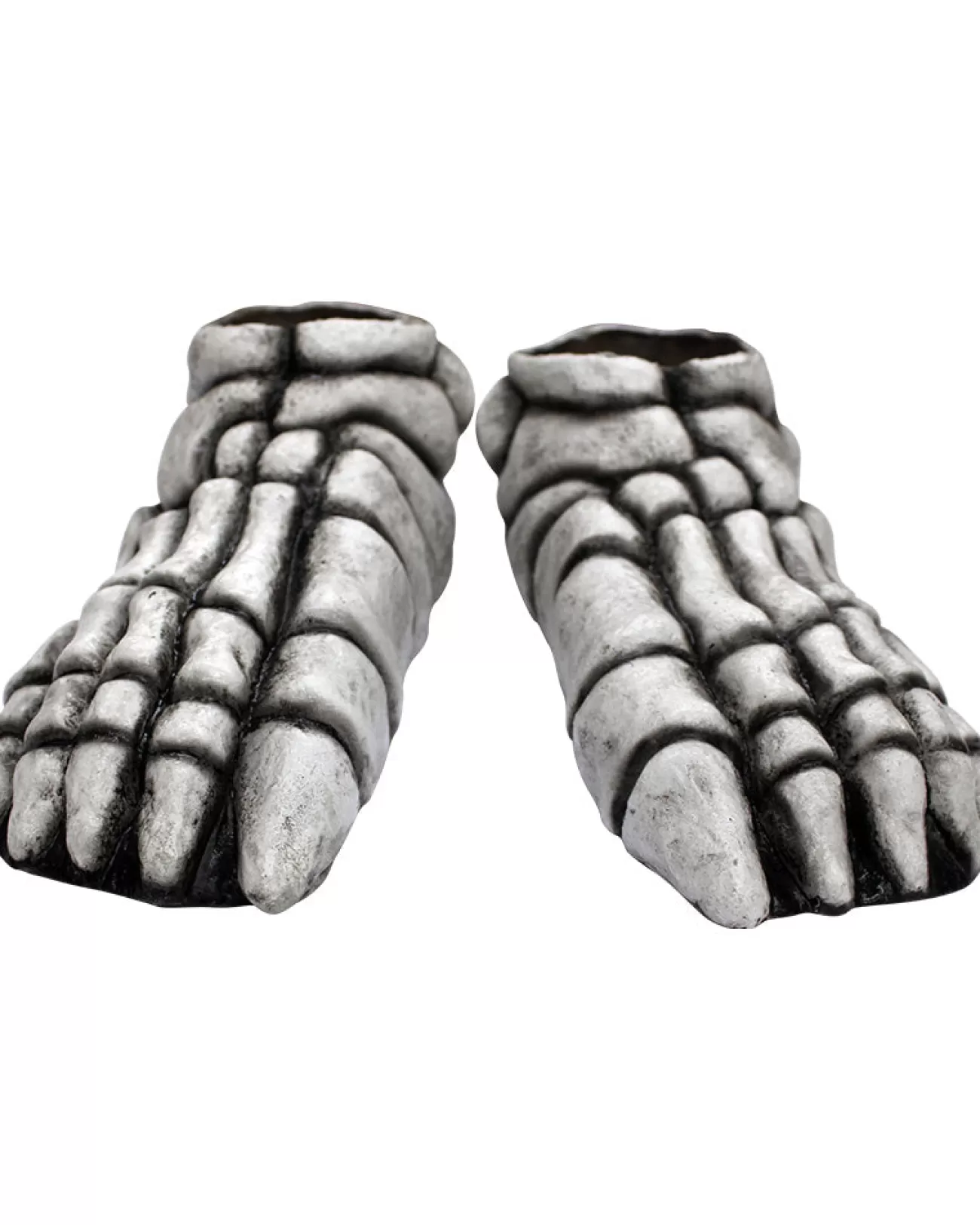 Ghoulish Productions White Skeleton Feet Shoe Covers> Halloween Accessories