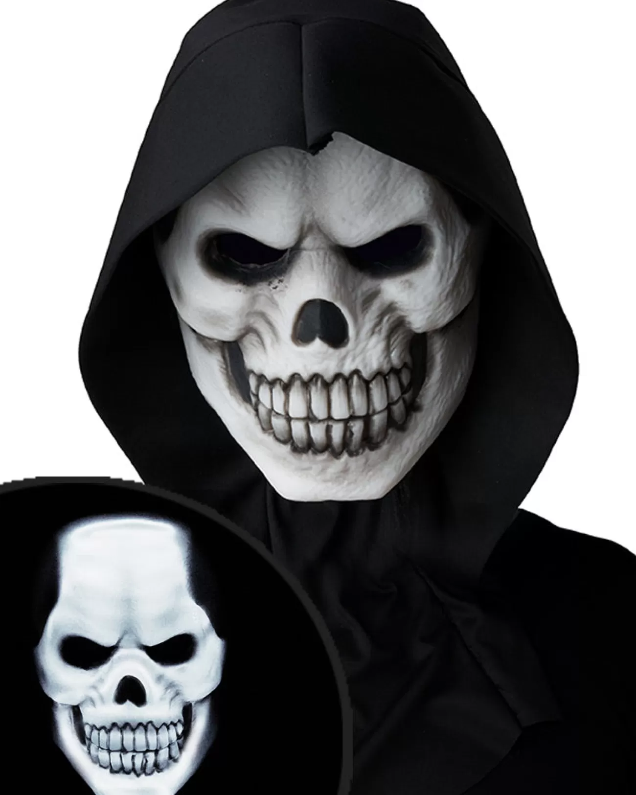 California Costumes White Skull Light Up Mask> Halloween Masks