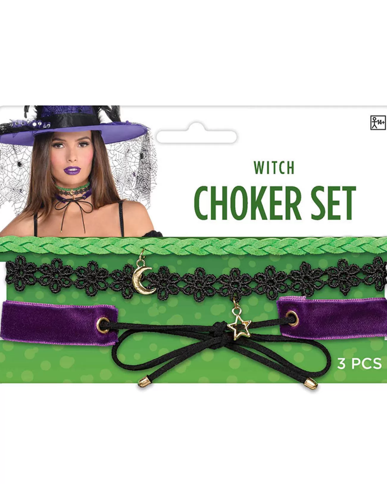 Amscan AU Witch Choker 3 Piece Set> Halloween Accessories