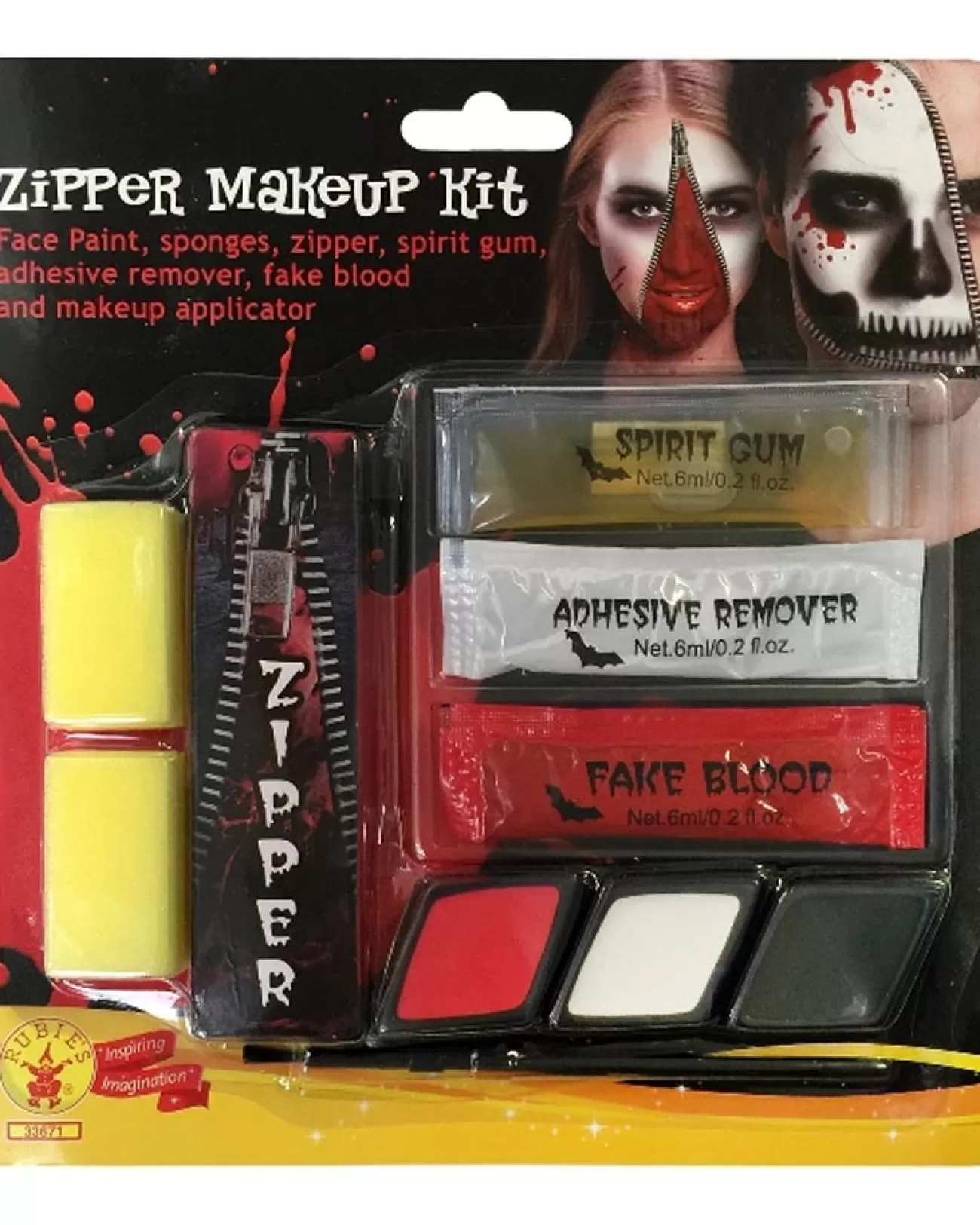 Rubies Zipper Makeup Kit> Halloween Accessories