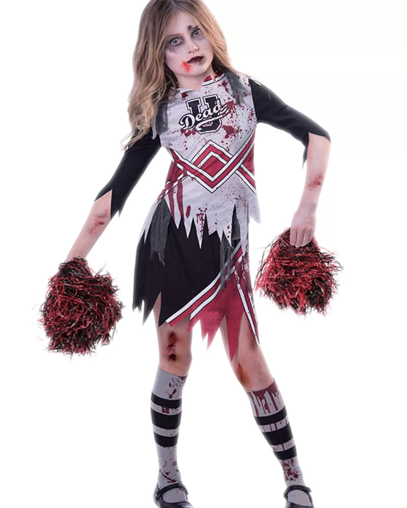 Amscan AU Zombie Cheerleader Girls Kids Costume>Kids Kids Costumes