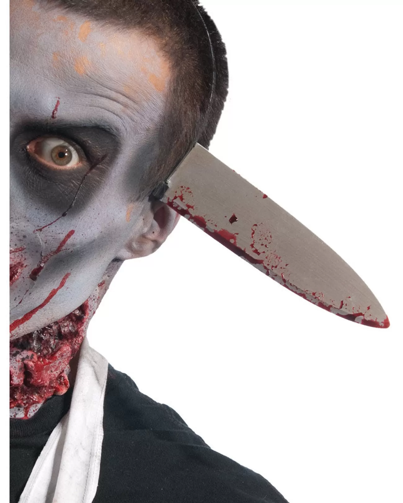 Rubies Zombie Kitchen Knife Through Head Headband> Halloween Accessories